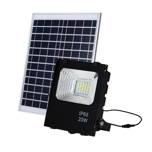 Reflector LED cu panou solar, 20 W
