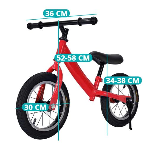 Bicicleta fara pedale-rosu