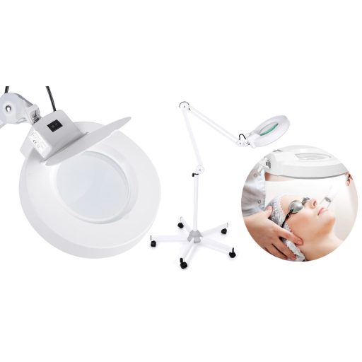 Lupa cosmetica cu picior si lumina