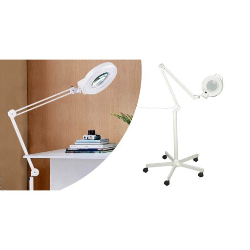 Lupa cosmetica cu picior si lumina