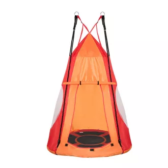 Leagan cuib-110 cm-rosu-cu cort