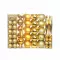Set ornamente de brad, 112 piese-auriu