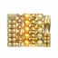 Set ornamente de brad, 112 piese-auriu