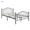 Cadru pat metalic Lotti cu grilaj cadou-160x200 cm-negru