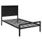 Cadru pat metalic Hanna cu grilaj cadou-160x200 cm-negru