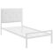 Cadru pat metalic Hanna cu grilaj cadou-160x200 cm-alb