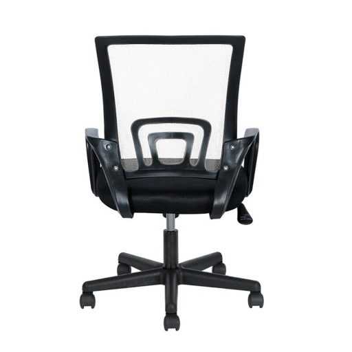 Scaun de birou rotativ cu cotiere-alb
