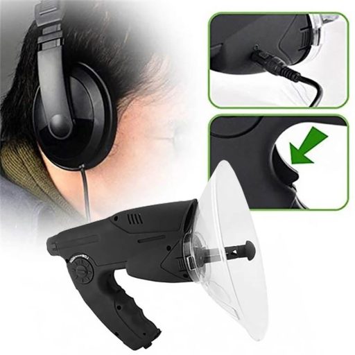 Microfon parabolic directional cu casti