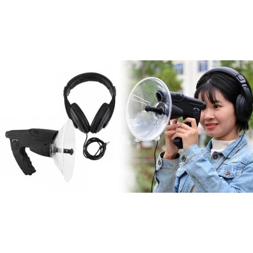 Microfon parabolic directional cu casti