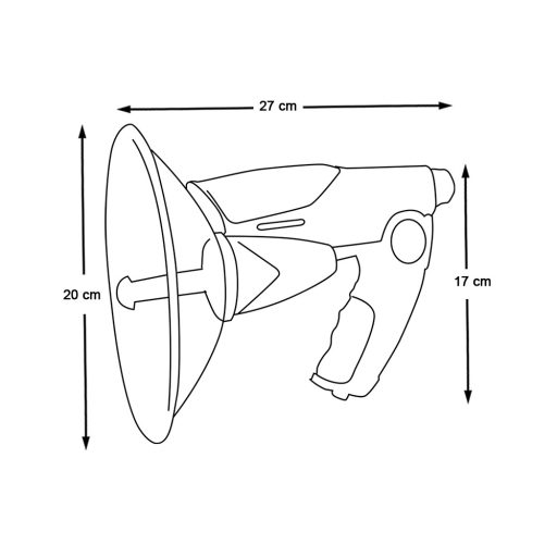 Microfon parabolic directional cu casti