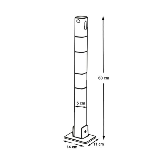 Stalp antiparcare, 2 buc