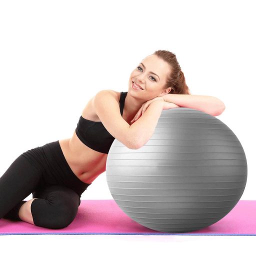 Minge fitness, 75 cm, cu pompa