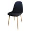 4 buc scaune acoperite cu material textil-negru