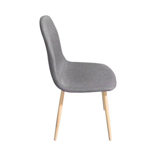 4 buc scaune acoperite cu material textil-gri