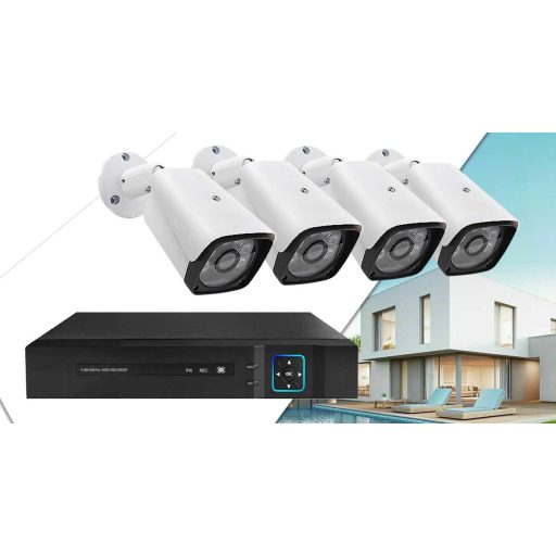 Sistem de supraveghere AHD cu fir - 4 camere