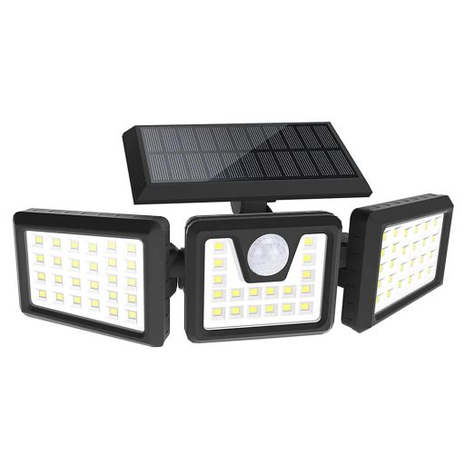 Lampa solara cu 3 panouri rotative
