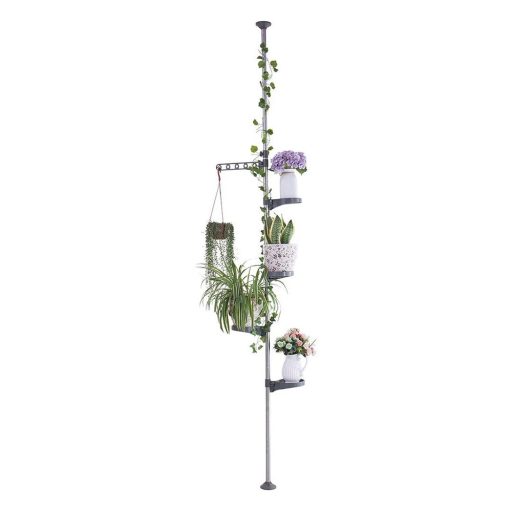 Suport telescopic pentru flori, gri