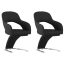 Scaun de sufragerie Emma 2 buc-negru