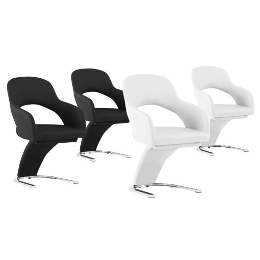 Scaun de sufragerie Emma 2 buc-negru