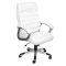 Scaun de birou directorial premium-alb