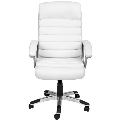 Scaun de birou directorial premium-alb
