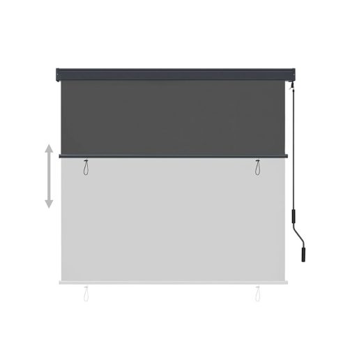 Copertina verticala, 1,3x2,5 m, gri