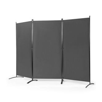 Paravan despartitor mobil 260x180cm, gri