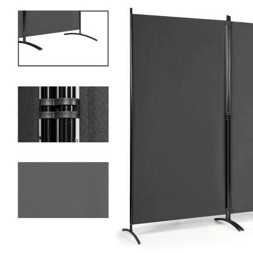 Paravan despartitor mobil 260x180cm, gri