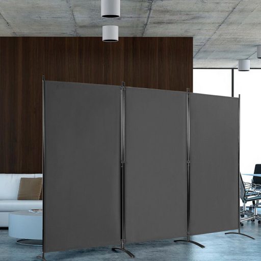Paravan despartitor mobil 260x180cm, gri