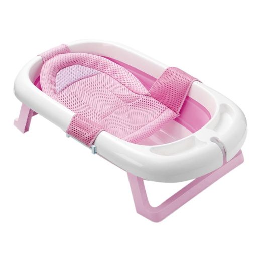 Cadita pliabila bebe cu plasa-roz