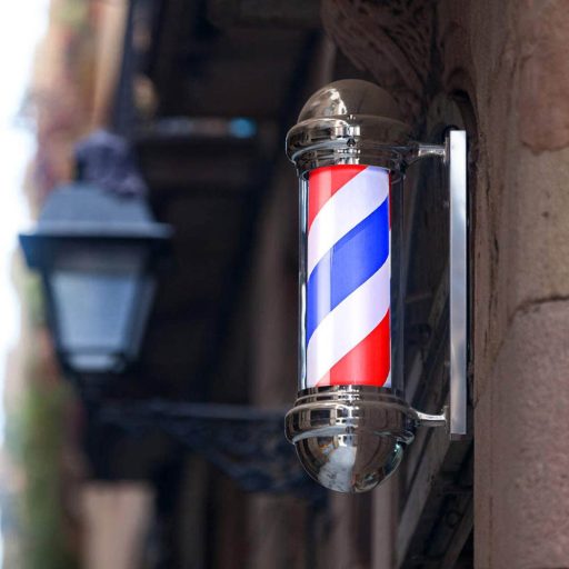 Semn luminos barber shop