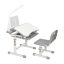 Birou multifunctional copii, inaltime reglabila-gri