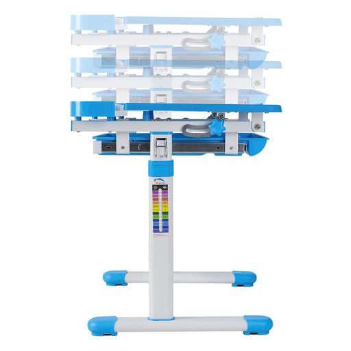 Birou multifunctional copii, inaltime reglabila, albastru