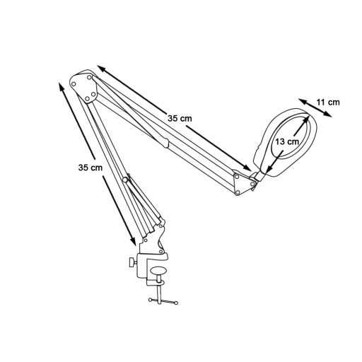 Lupa de masa cu LED, cu 2 lentile
