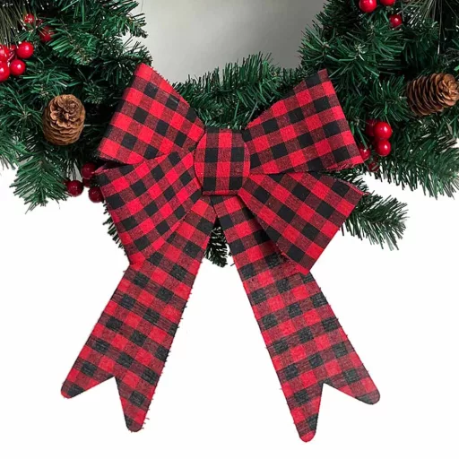 Decoratiune de Craciun pentru usa 60 cm, 50 LED