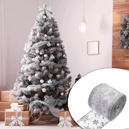 Banda Craciun 25 m, cu 250 LED-uri, argint