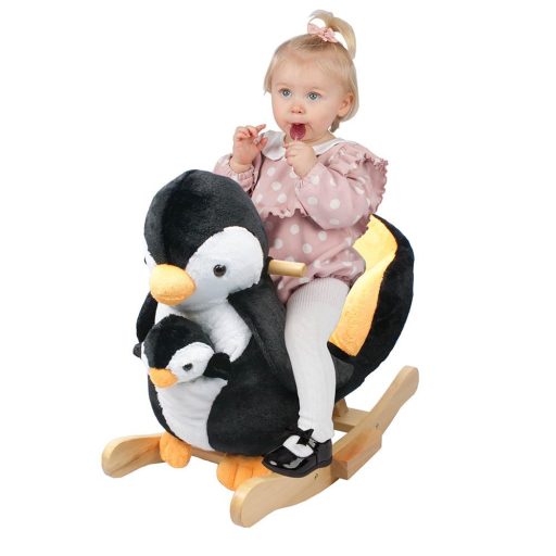 Balansoar si scaun pentru copii, pinguin