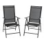 Scaun pliabil de gradina din aluminiu, 2 buc