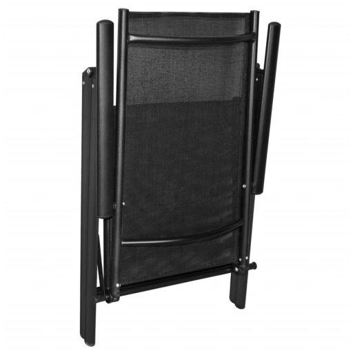Scaun pliabil de gradina din aluminiu, 2 buc
