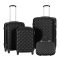 Set valiza de calatorie cu geanta cosmetica-negru