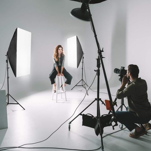 Iluminat studio cu geanta