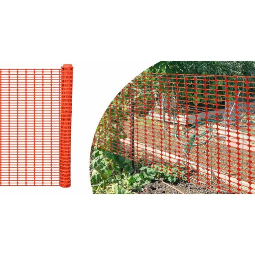 Plasa de gard din plastic, 50 metri, decupabil