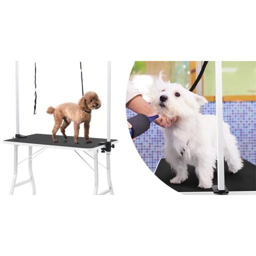 Masa toaletaj pentru animale de companie cu doua brate de fixare