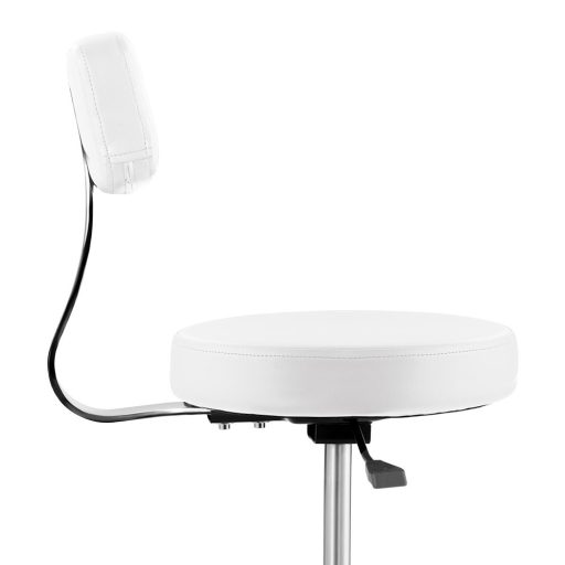 Scaun de cosmetica cu spatar-alb