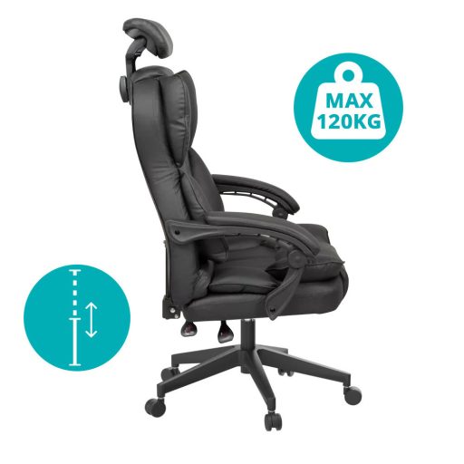 Scaun rotativ directorial Lux-negru