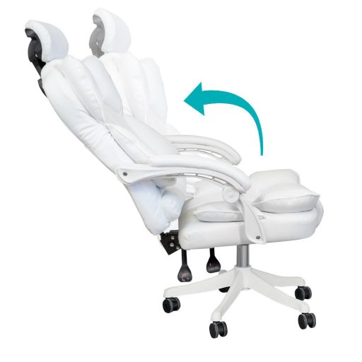 Scaun rotativ directorial Lux-alb