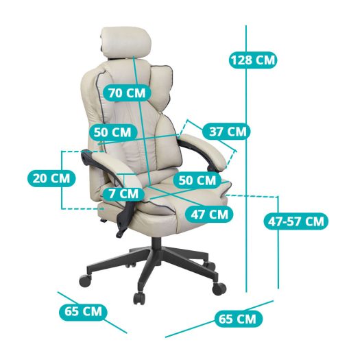 Scaun rotativ directorial Lux-gri