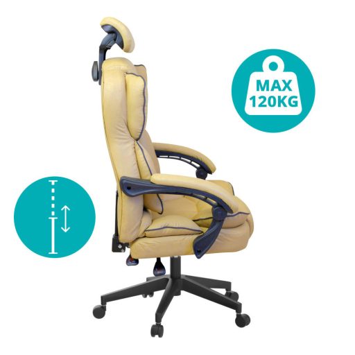 Scaun rotativ directorial Lux-bej