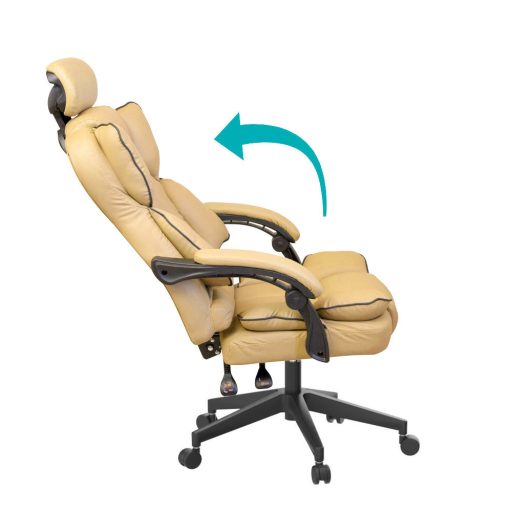Scaun rotativ directorial Lux-bej