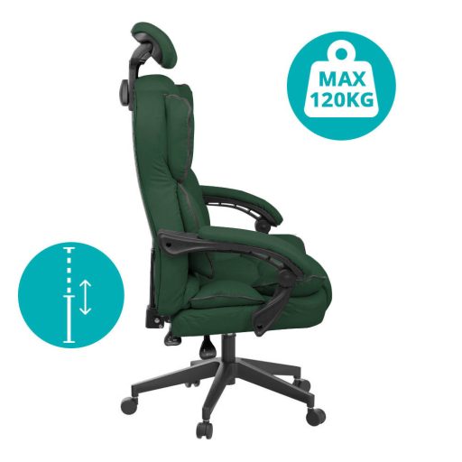 Scaun rotativ directorial Lux-verde inchis
